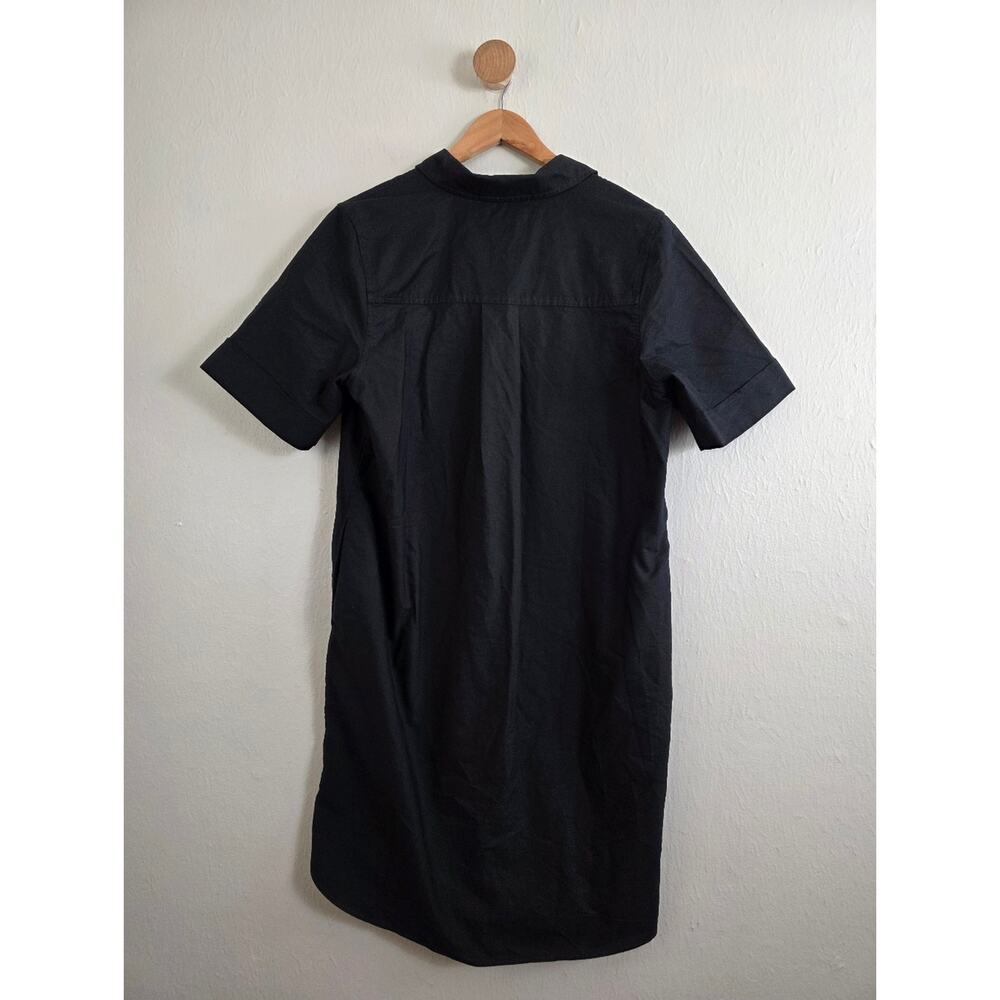 Everlane The Oxford Short Sleeve Black Shirt Dress NWT Organic Cotton Medium M - Picture 12 of 14